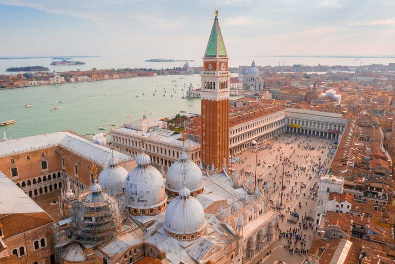 Panoramic view of Piazza San Marco