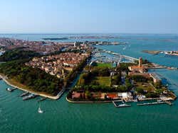 Bird's-eye view of Venice