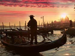 Gondola at dusk